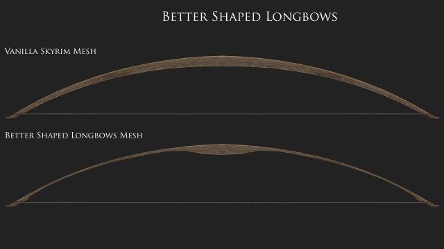 4  Better Looking Long Bow 4K for Skyrim SE-AE