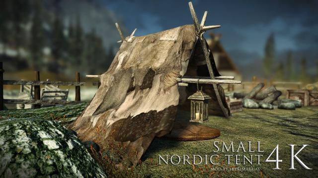 Nordic Tent 2k/4k Retexture/Ретекстур нордских палаток для Skyrim SE-AE