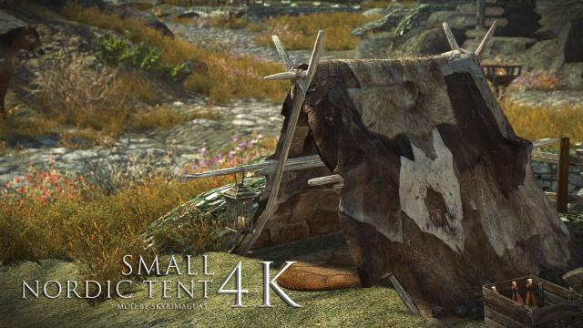 Nordic Tent 2k/4k Retexture/Ретекстур нордских палаток для Skyrim SE-AE