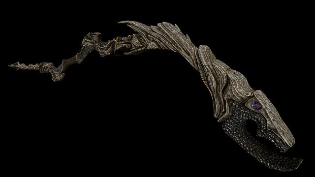 Dragon Priest Staff Replacer for Skyrim SE-AE