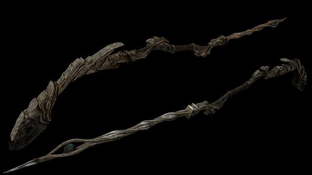 Dragon Priest Staff Replacer for Skyrim SE-AE