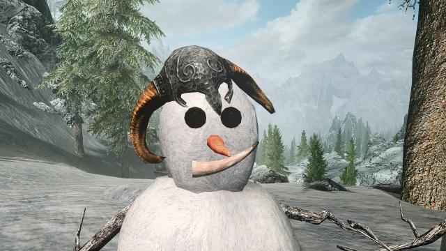 Снежный человек / Snow People для Skyrim SE-AE