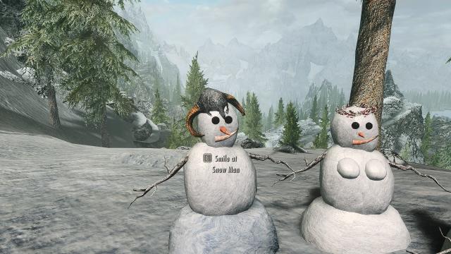 Снежный человек / Snow People для Skyrim SE-AE
