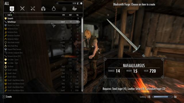 Nafaalilargus - Нафаалиларгус для Skyrim SE-AE