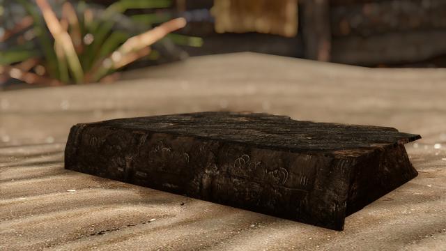 Burned Book Retexture 4k - 2k for Skyrim SE-AE