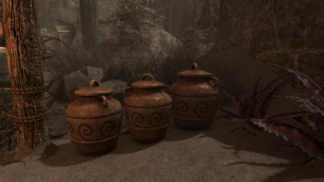 HD    Remiros' Dunmer Urns HD for Skyrim SE-AE