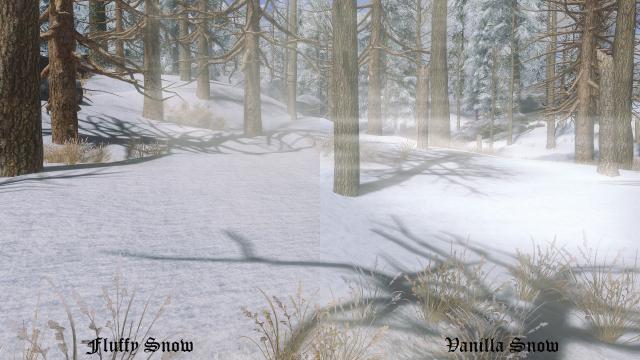 Fluffy Snow - for Skyrim SE-AE