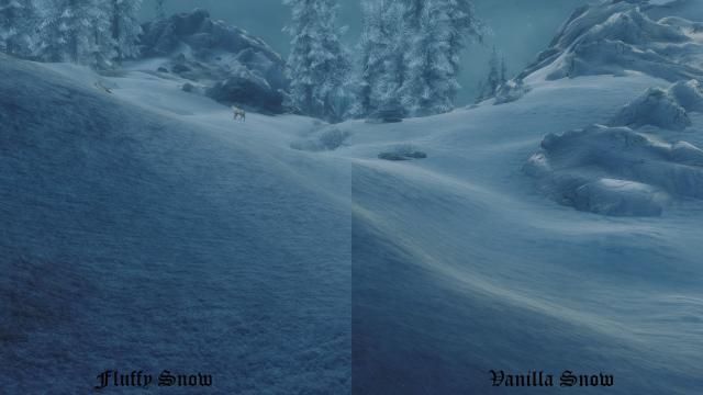 Fluffy Snow - for Skyrim SE-AE