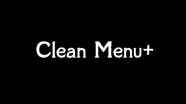 Чистое главное меню / Clean Menu Plus