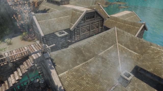 TB's HD Riften Roofs для Skyrim SE-AE