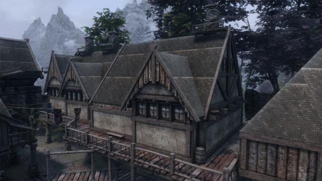 TB's HD Riften Roofs для Skyrim SE-AE