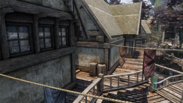 TB's HD Riften Roofs для Skyrim SE-AE