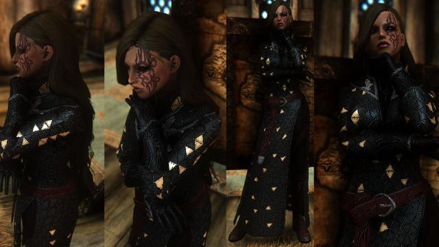 Raven Witch Armor -  - for Skyrim SE-AE