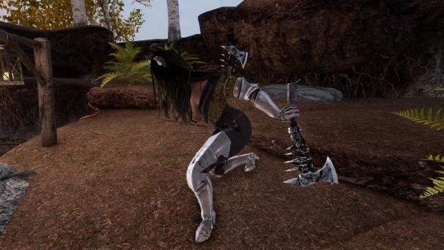 Skeleton Axe для Skyrim SE-AE