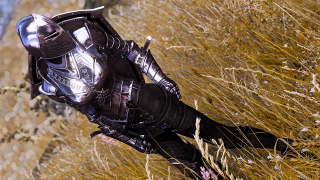 Сет темного рыцаря / DX Dark Knight Armor - UNP для Skyrim SE-AE