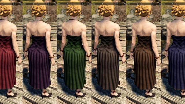 Dress long3 SMP CBBE for Skyrim SE-AE