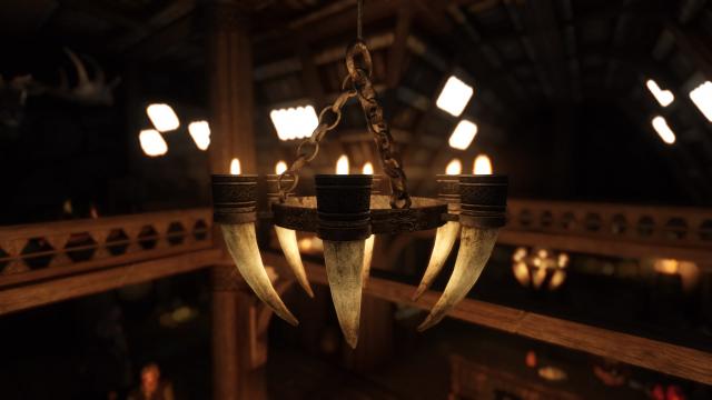 SD’s Horn Candles SE - HD Свечи в сигнальных рогах для Skyrim SE-AE