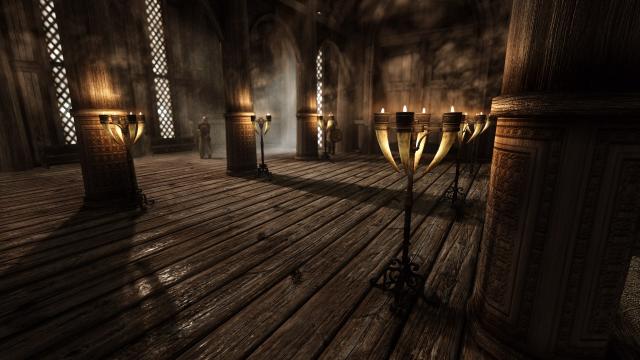 SD’s Horn Candles SE - HD Свечи в сигнальных рогах для Skyrim SE-AE