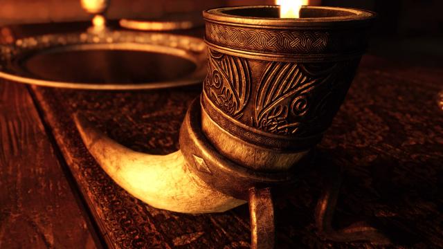 SD’s Horn Candles SE - HD Свечи в сигнальных рогах для Skyrim SE-AE