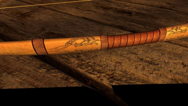 Драконий длинный лук / Dragon Longbow SE для Skyrim SE-AE