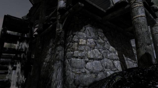 Stone Wall 4k retexture for Skyrim SE-AE