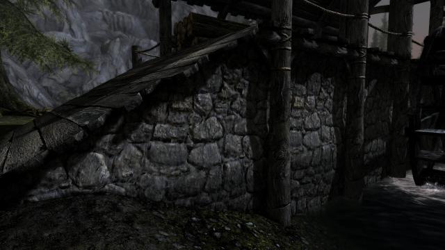 Stone Wall 4k retexture for Skyrim SE-AE