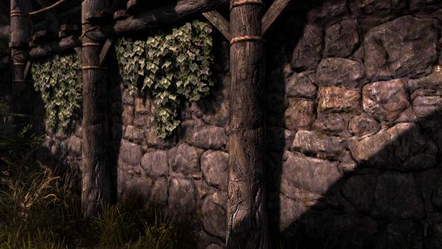 Stone Wall 4k retexture for Skyrim SE-AE