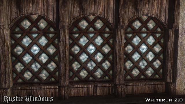 Переработка окон / RUSTIC WINDOWS - Special Edition для Skyrim SE-AE