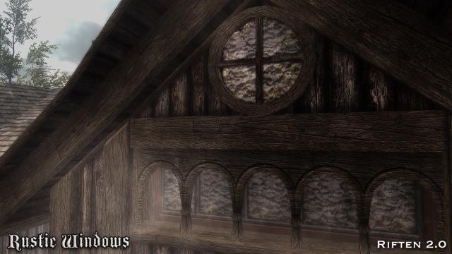 Переработка окон / RUSTIC WINDOWS - Special Edition для Skyrim SE-AE