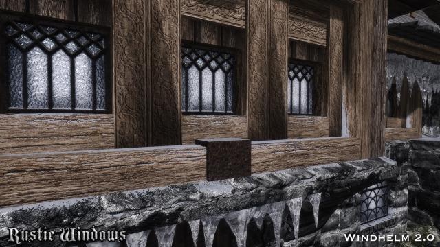 Переработка окон / RUSTIC WINDOWS - Special Edition для Skyrim SE-AE