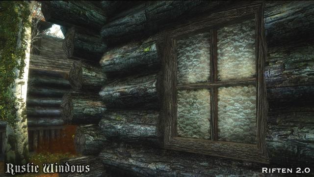 Переработка окон / RUSTIC WINDOWS - Special Edition для Skyrim SE-AE