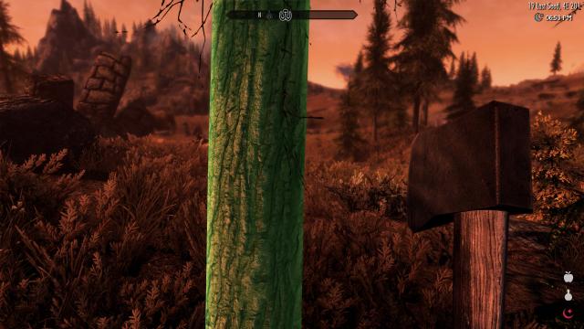 Динамичное добывание ресурсов / SkyJack Simple Woodcutter для Skyrim SE-AE