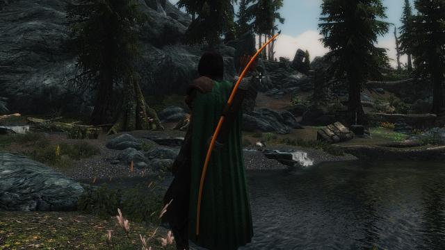 Бретонский длинный лук / Breton Longbow для Skyrim SE-AE