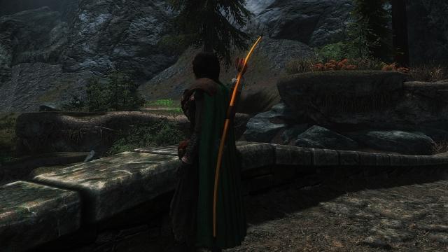 Бретонский длинный лук / Breton Longbow для Skyrim SE-AE