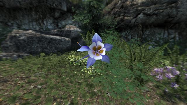 3D Горные цветки / Cathedral - 3D Mountain Flowers для Skyrim SE-AE