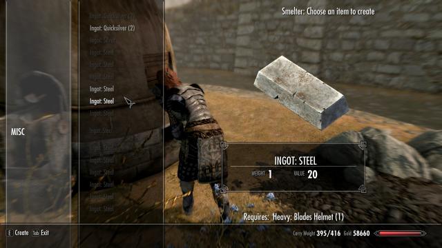 Better Smelting - Улучшенная плавка для Skyrim SE-AE