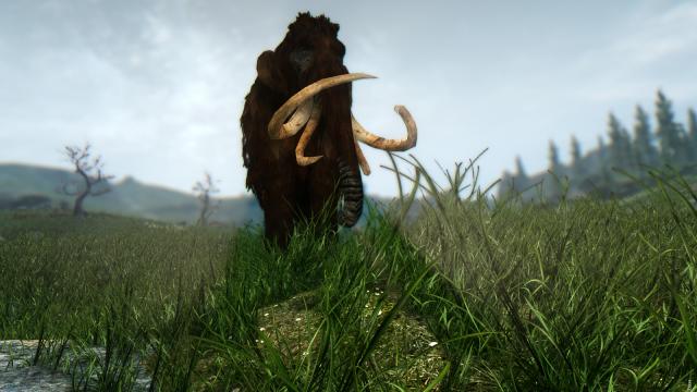 HD Мамонты / MAMMOTH для Skyrim SE-AE