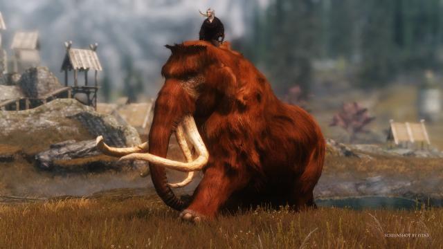 HD Мамонты / MAMMOTH для Skyrim SE-AE