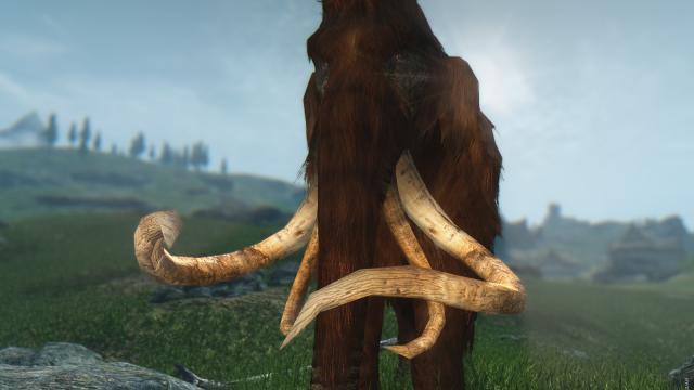 HD Мамонты / MAMMOTH для Skyrim SE-AE