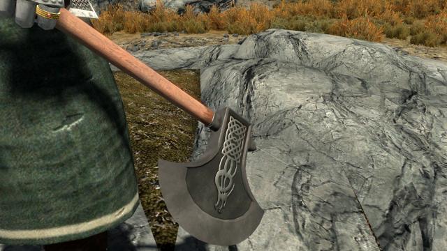 Draconic Brigand Axe for Skyrim SE-AE