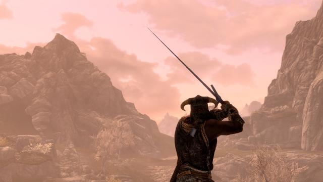 Tamu75 Witcher's Steel Sword for Skyrim SE-AE