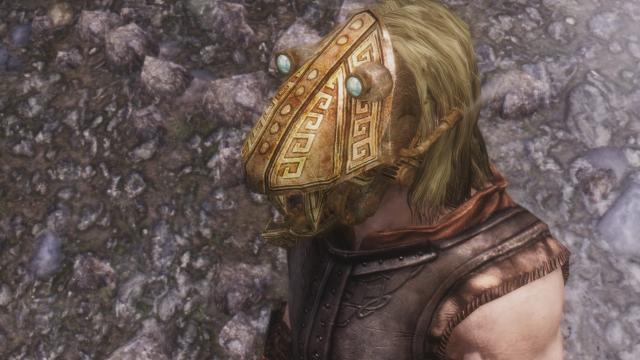 Animated Dwarven head gear for Skyrim SE-AE