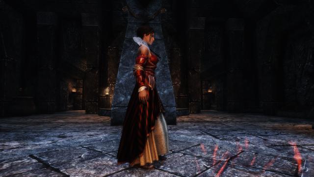 Платье Филиппы Эйльхарт / The Witcher 2 - Eilhart Dress для Skyrim SE-AE