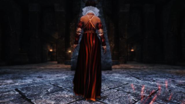 Платье Филиппы Эйльхарт / The Witcher 2 - Eilhart Dress для Skyrim SE-AE