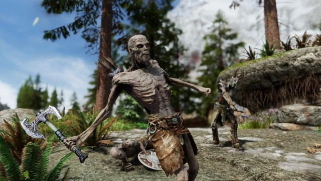 Draugrs - New models and textures for Skyrim SE-AE