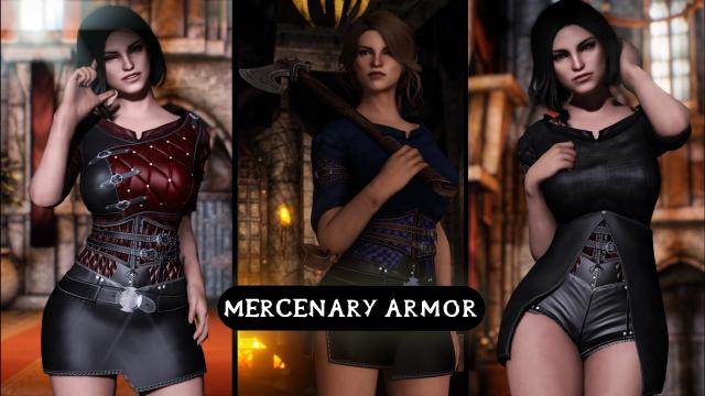 Mercenary Armor - UNP для Skyrim SE-AE