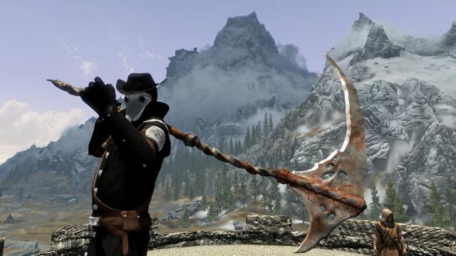 Коса ворона-матрона / Scythe Of The Crow Mother для Skyrim SE-AE