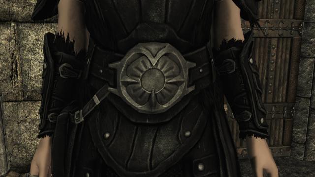 Black Leather Armor Retexture for Skyrim SE-AE