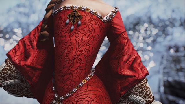 Elizabeth Tudor Gown UNP CBBE - SSE for Skyrim SE-AE