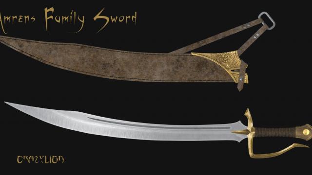 CL’s Amrens Family Sword - Новый фамильный меч Амрена для Skyrim SE-AE